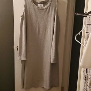 Sol Angeles Large Gray Long Sleeve Dress